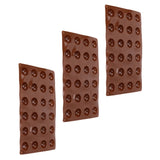 3pcs Silicone Mould 24‑Hole Soft Semi Sphere Baking Mold for Chocolate Jelly Mousse Soap