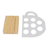 8 Holes Capsule Coffee Stand Cup Shape Acrylic Coffee Pods Storage Holder with Bamboo Base - Extra Image