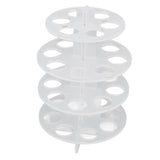 30 Holes Coffee Carousel Holder Coffee Pod Organizer Storage Rack Acrylic Modern Design for Home Office - Side View