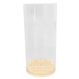 Coffee Capsule Holder Acrylic Bamboo Wood 48 Holes Rotatable Pod Rack Stand for Home