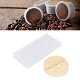 Coffee Capsule Holder Acrylic Bamboo Wood 48 Holes Rotatable Pod Rack Stand for Home