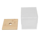 Clear Acrylic Coffee Capsule Holder Box with Lid Storage Box for Coffee Shop for Home - Top-Down View