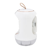 Mini Air Conditioner Humidifier Aromather 3 Gears 5 Blades USB Charging Night Light Water Cooling Fan White