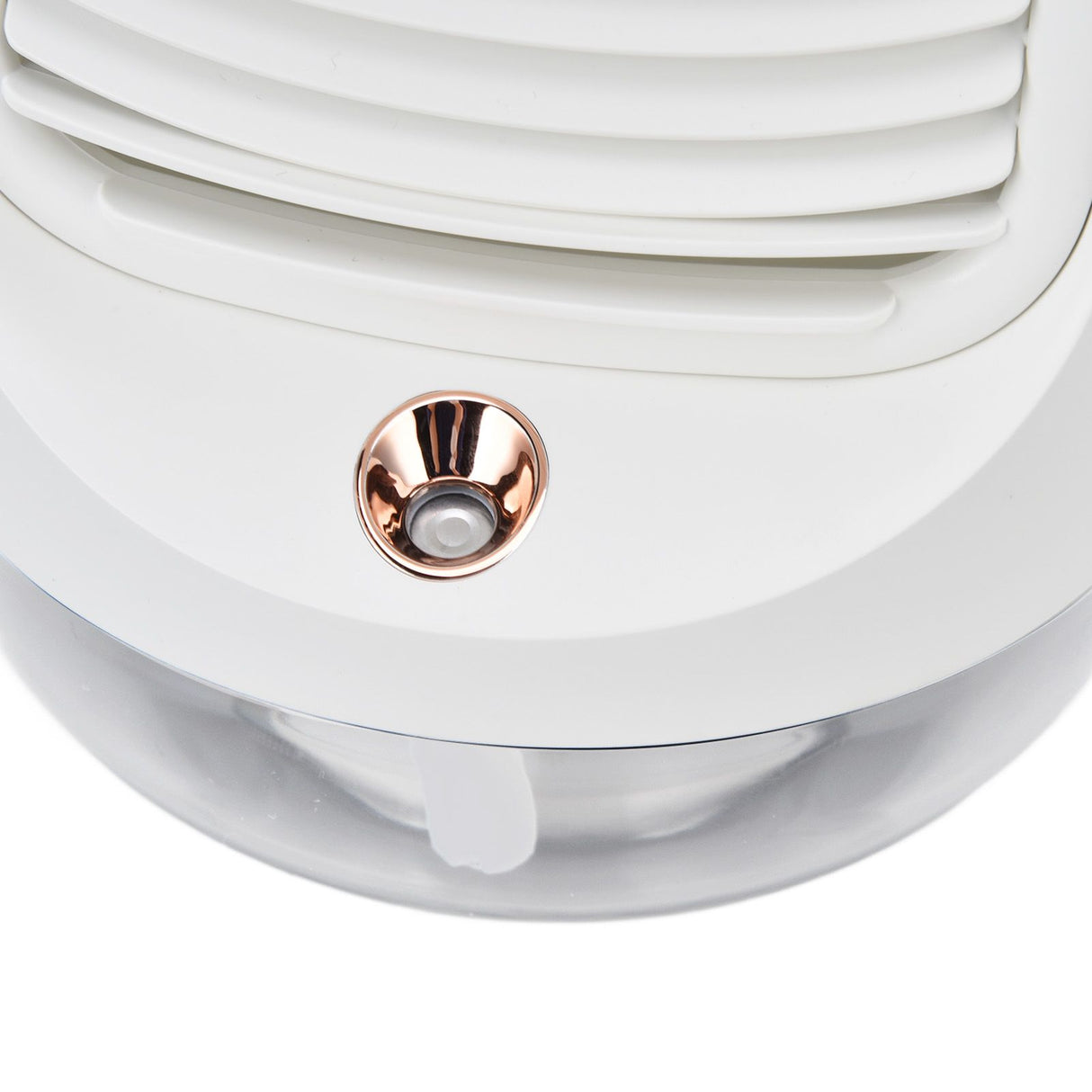 Mini Air Conditioner Humidifier Aromather 3 Gears 5 Blades USB Charging Night Light Water Cooling Fan White