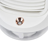 Mini Air Conditioner Humidifier Aromather 3 Gears 5 Blades USB Charging Night Light Water Cooling Fan White - Extra Image