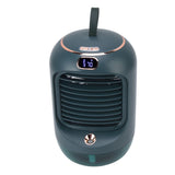 Mini Air Conditioner Humidifier Aromather 3 Gears 5 Blades USB Charging Night Light Water Cooling Fan Green - 45-Degree Angle