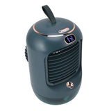Mini Air Conditioner Humidifier Aromather 3 Gears 5 Blades USB Charging Night Light Water Cooling Fan Green