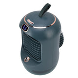 Mini Air Conditioner Humidifier Aromather 3 Gears 5 Blades USB Charging Night Light Water Cooling Fan Green - Close-Up Angle