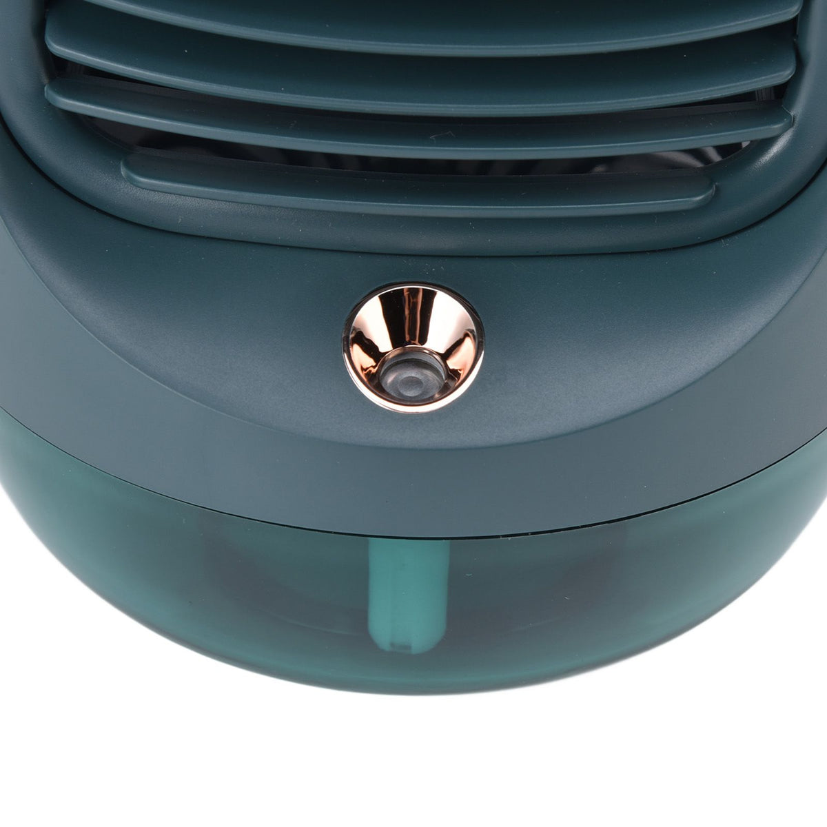 Mini Air Conditioner Humidifier Aromather 3 Gears 5 Blades USB Charging Night Light Water Cooling Fan Green