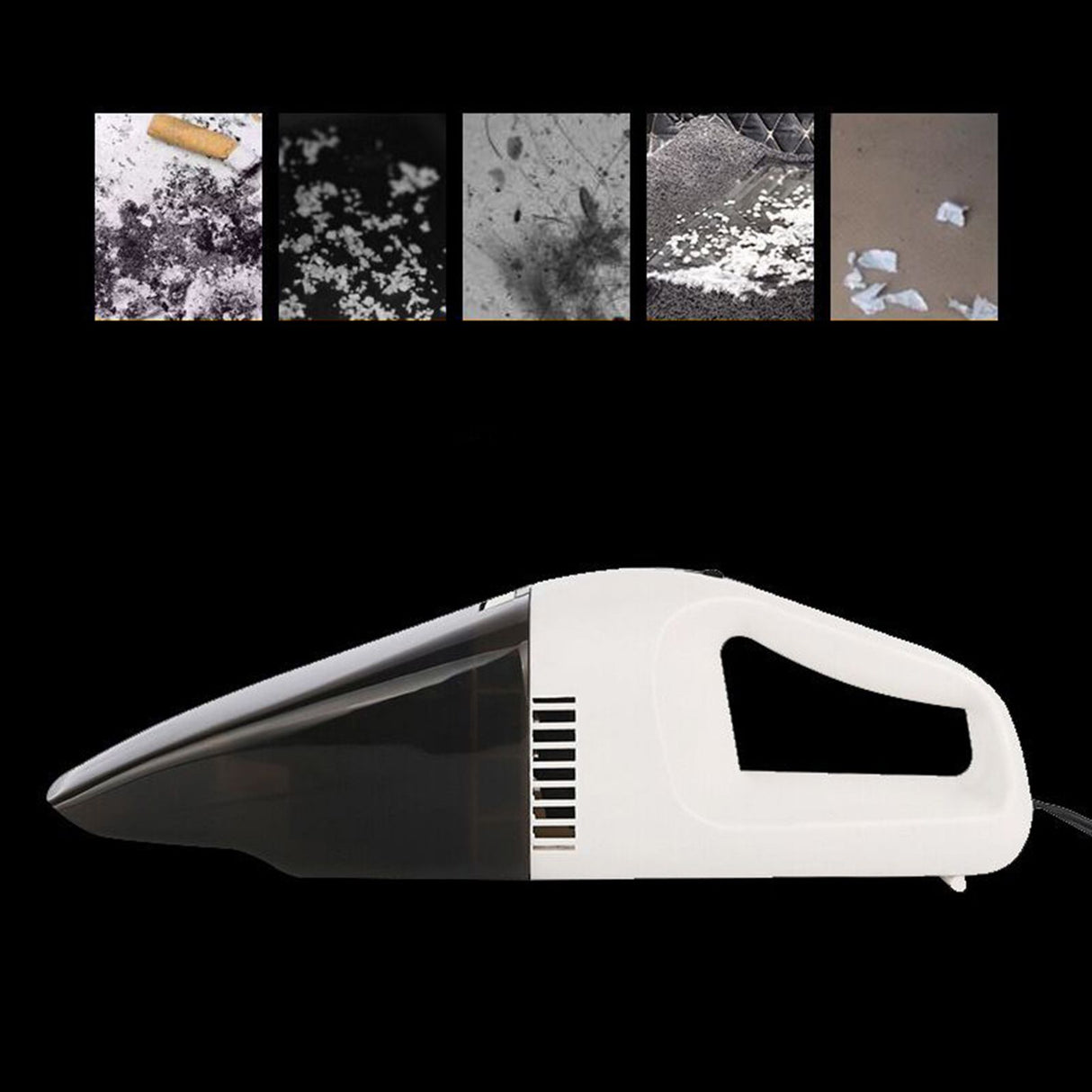 Handheld Vacuum Cleaner High Power Fast Heat Dissipation Ergonomic Design Portable Car Vacuum 100W 12V