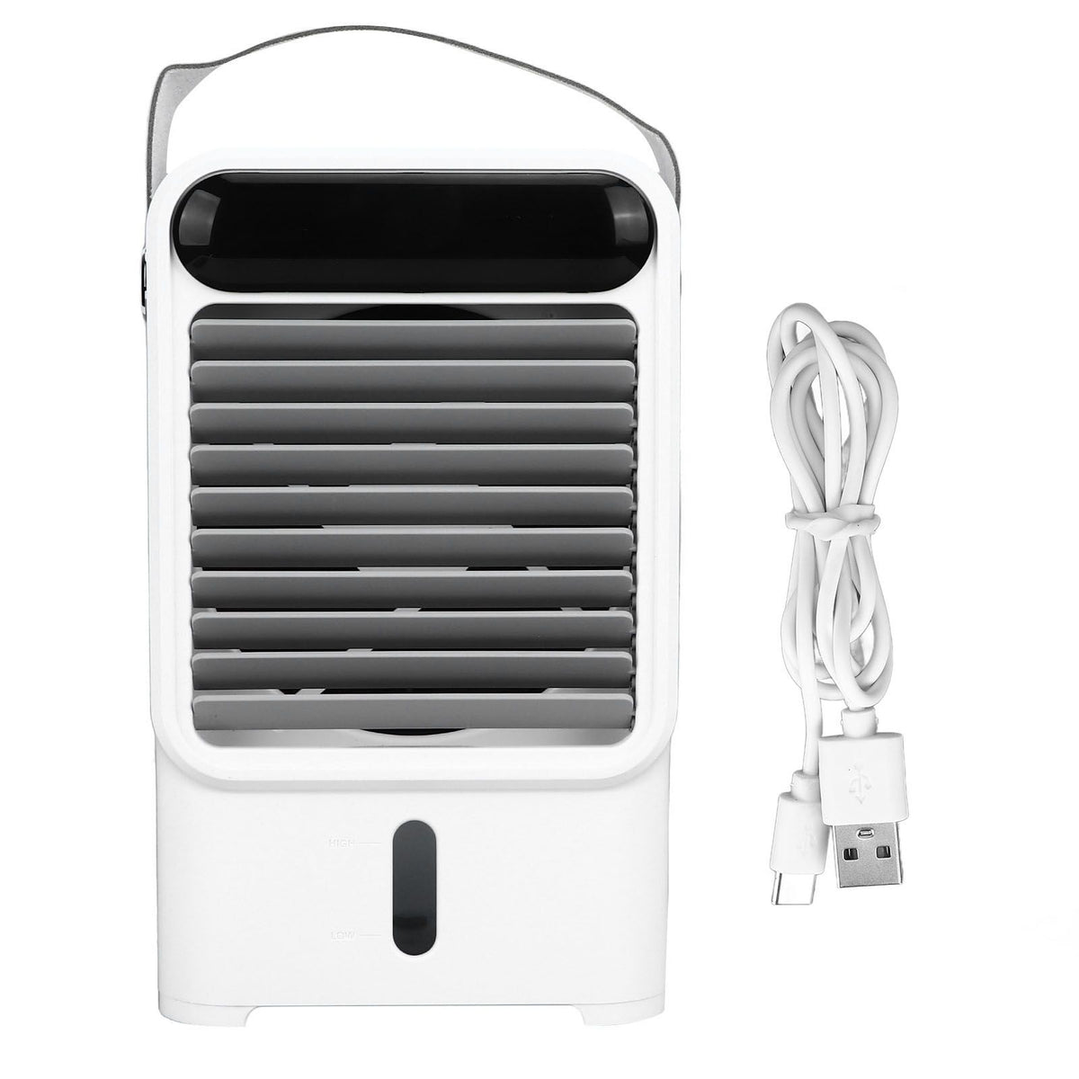 Fan Humidifier 500ml USB Powered 6W 2A 5V Air Cooler Three Levels Adjustable Pull Out Design Windowless Air Conditioner