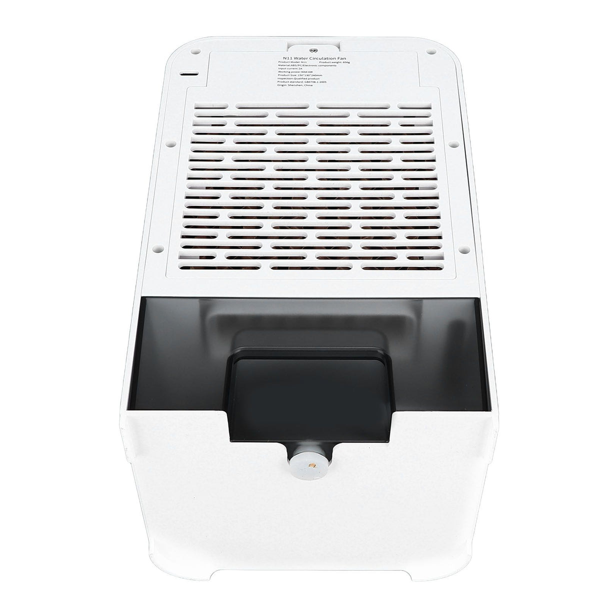 Fan Humidifier 500ml USB Powered 6W 2A 5V Air Cooler Three Levels Adjustable Pull Out Design Windowless Air Conditioner