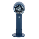 Handheld Fan Handheld 3 Levels Adjustable Speed 2 in 1 USB Charge Strong Power Portable Low Noise Portable Fan Handheld Blue