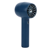 Handheld Fan Handheld 3 Levels Adjustable Speed 2 in 1 USB Charge Strong Power Portable Low Noise Portable Fan Handheld Blue - Side View