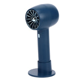 Handheld Fan Handheld 3 Levels Adjustable Speed 2 in 1 USB Charge Strong Power Portable Low Noise Portable Fan Handheld Blue - Rear View