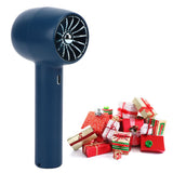 Handheld Fan Handheld 3 Levels Adjustable Speed 2 in 1 USB Charge Strong Power Portable Low Noise Portable Fan Handheld Blue - Extra Image