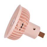 Electric Fan Portable Multifunctional Usb Charging Outdoor Hanging Battery Powered Fan for Home Office Study Camping Pink - 45-Degree Angle