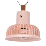 Electric Fan Portable Multifunctional Usb Charging Outdoor Hanging Battery Powered Fan for Home Office Study Camping Pink - Rear View
