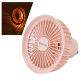 Electric Fan Portable Multifunctional Usb Charging Outdoor Hanging Battery Powered Fan for Home Office Study Camping Pink - Extra Image