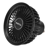 Electric Fan Portable Multifunctional Usb Charging Outdoor Hanging Battery Powered Fan for Home Office Study Camping Black - Low Angle