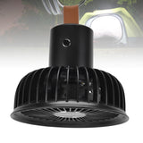 Electric Fan Portable Multifunctional Usb Charging Outdoor Hanging Battery Powered Fan for Home Office Study Camping Black
