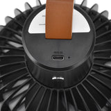 Electric Fan Portable Multifunctional Usb Charging Outdoor Hanging Battery Powered Fan for Home Office Study Camping Black - Extra Image