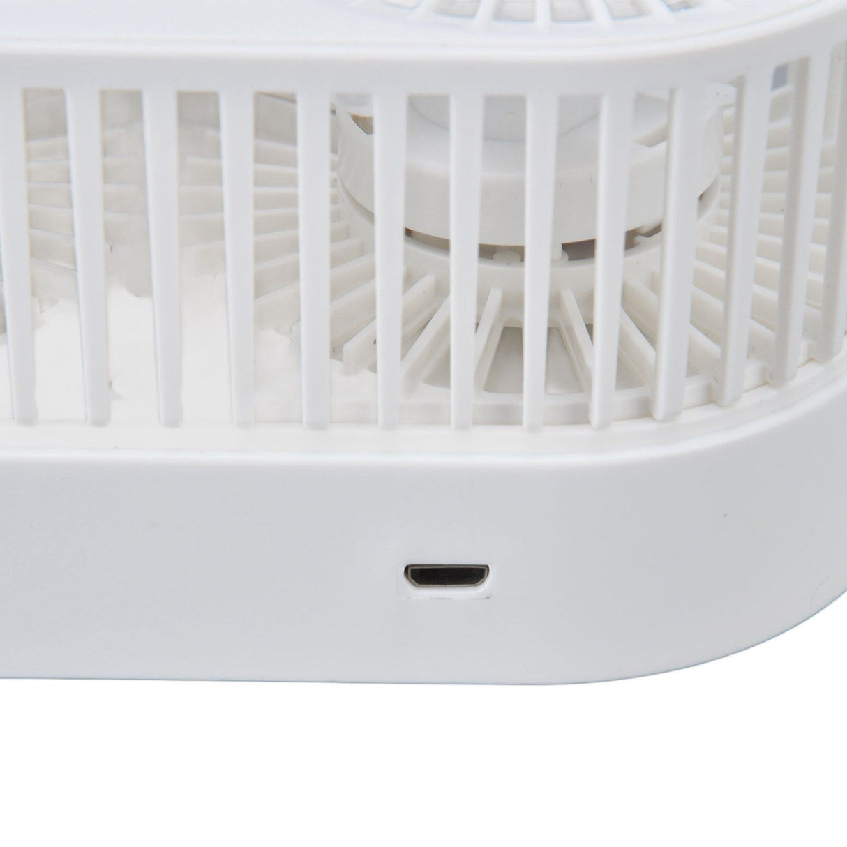 Desktop Double Fan Dual Motor 135° Angle Adjustable Handheld Fan Three Levels Adjustable Low Noise Operation Fan for OfficeWhite