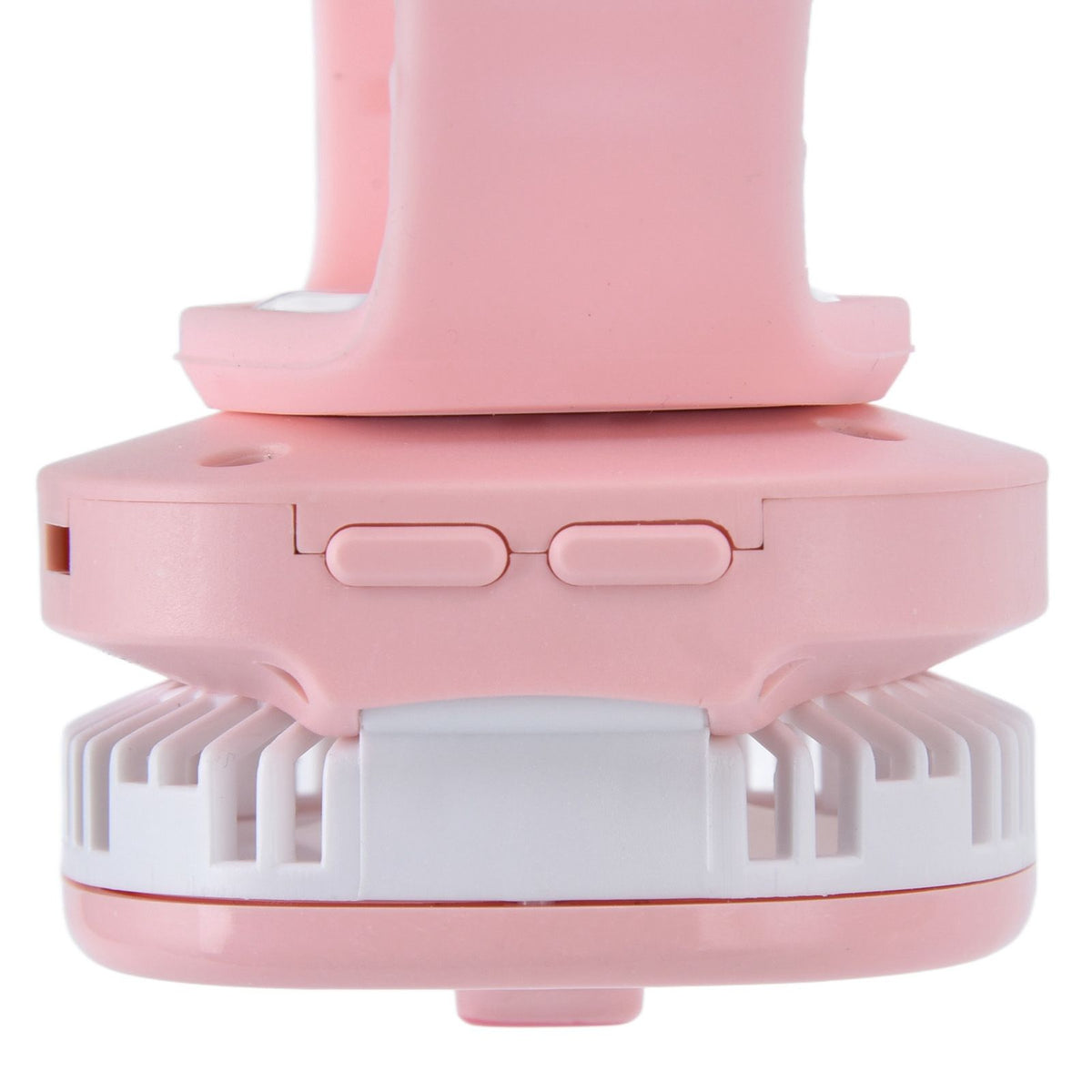 Cartoon Watch Fan USB Charging Plastic Wrist Fan Wireless Mini Watch Fan with Detachable Strap Fan for Kids for OutdoorPink Pig