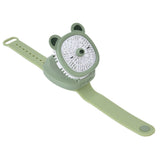 Cartoon Watch Fan USB Charging Plastic Wrist Fan Wireless Mini Watch Fan with Detachable Strap Fan for Kids for OutdoorGreen Bear
