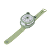 Cartoon Watch Fan USB Charging Plastic Wrist Fan Wireless Mini Watch Fan with Detachable Strap Fan for Kids for OutdoorGreen Bear - Top-Down View