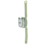 Cartoon Watch Fan USB Charging Plastic Wrist Fan Wireless Mini Watch Fan with Detachable Strap Fan for Kids for OutdoorGreen Bear