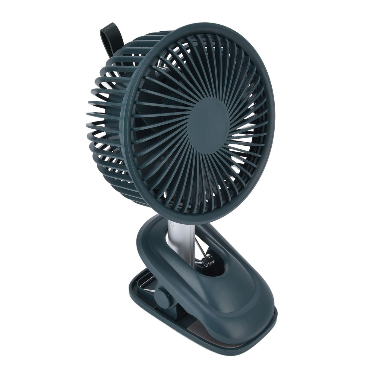 Clip On Fan 360 Degrees Adjustment Clip On USB Charging 3 Speed Modes Strong Airflow Sturdy Clamp Small Desk Fan Green