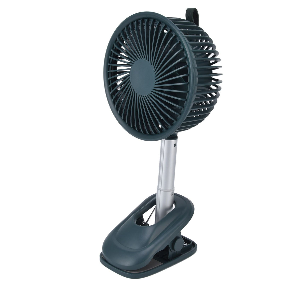 Clip On Fan 360 Degrees Adjustment Clip On USB Charging 3 Speed Modes Strong Airflow Sturdy Clamp Small Desk Fan Green
