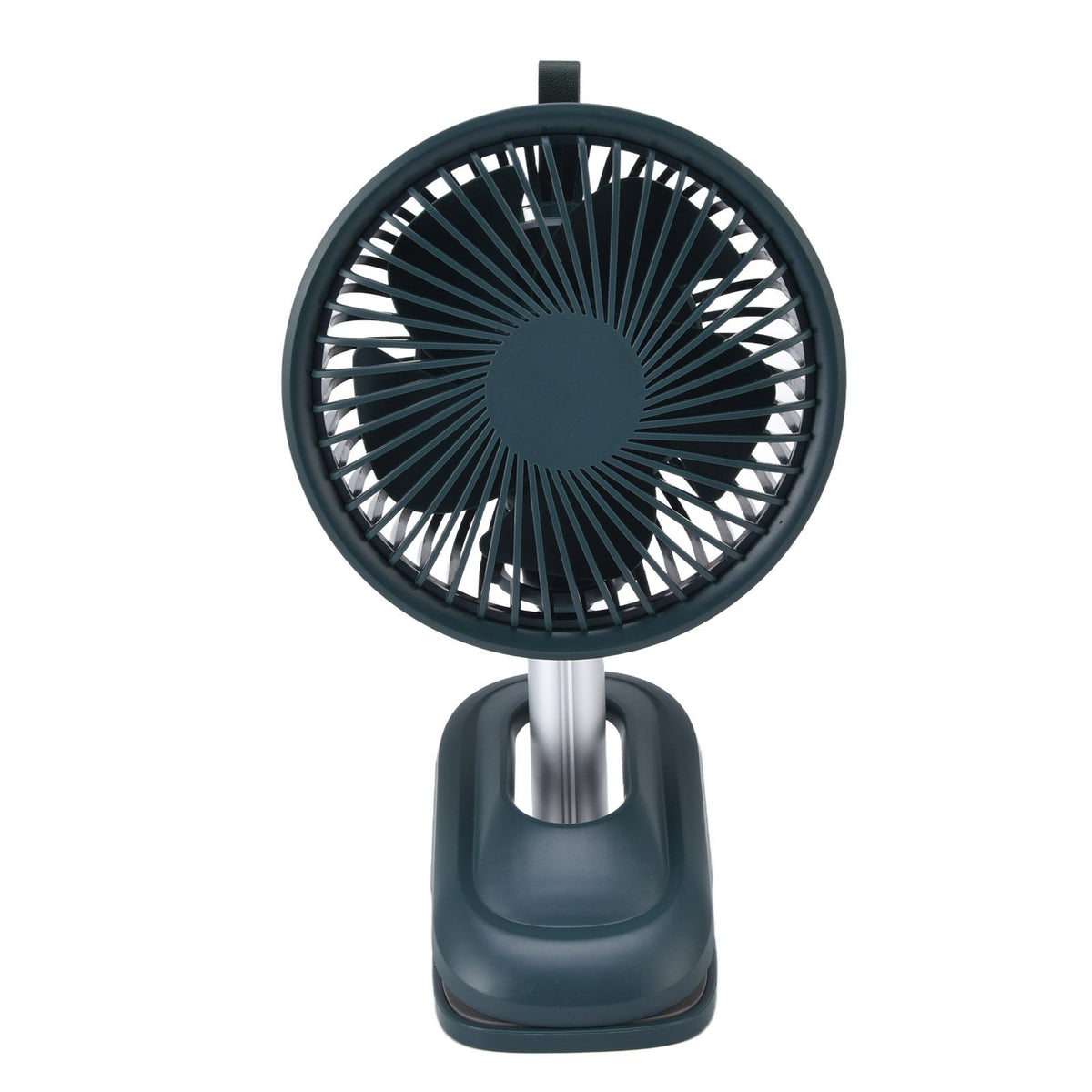 Clip On Fan 360 Degrees Adjustment Clip On USB Charging 3 Speed Modes Strong Airflow Sturdy Clamp Small Desk Fan Green