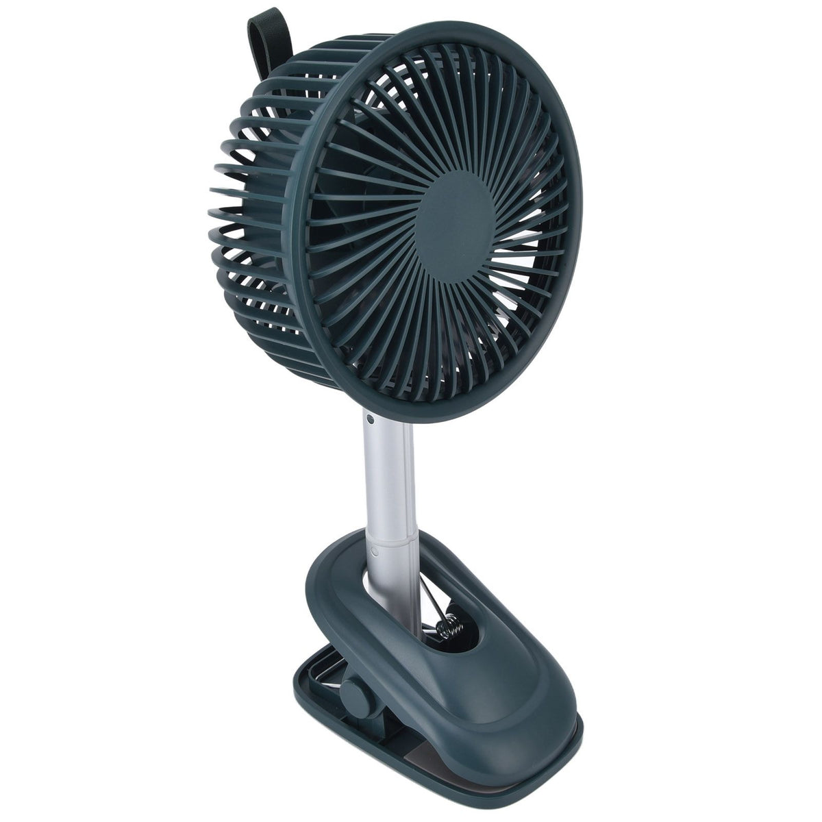 Clip On Fan 360 Degrees Adjustment Clip On USB Charging 3 Speed Modes Strong Airflow Sturdy Clamp Small Desk Fan Green