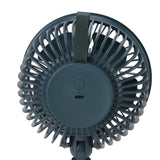 Clip On Fan 360 Degrees Adjustment Clip On USB Charging 3 Speed Modes Strong Airflow Sturdy Clamp Small Desk Fan Green - Extra Image