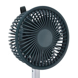 Clip On Fan 360 Degrees Adjustment Clip On USB Charging 3 Speed Modes Strong Airflow Sturdy Clamp Small Desk Fan Green