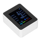 Multifunctional 6 in 1 CO2 Meter Air Quality Monitor Temperature PM2.5 TVOC HCHO Detector USB Charging White - Extra Image