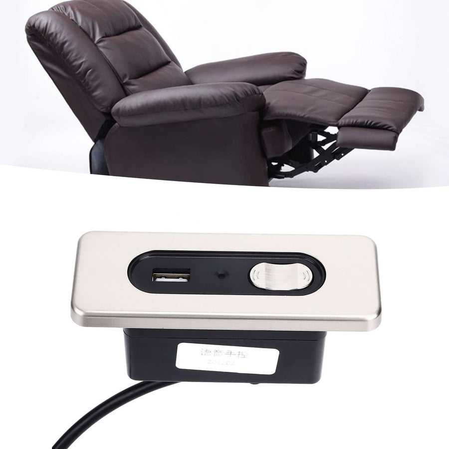 Electric Sofa Controller Manual Recliner Switch with USB Charging Port Sofa Voice Controller 5 Pin