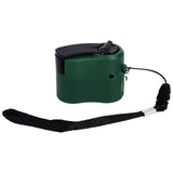 USB Hand Crank Phone Charger 3 to 8h Standby Time LED Light Portable Mobile Phone Emergency Charger for Outdoor Hiking Green - Top-Down View