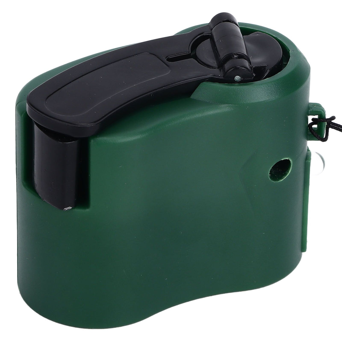 USB Hand Crank Phone Charger 3 to 8h Standby Time LED Light Portable Mobile Phone Emergency Charger for Outdoor Hiking Green