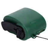 USB Hand Crank Phone Charger 3 to 8h Standby Time LED Light Portable Mobile Phone Emergency Charger for Outdoor Hiking Green