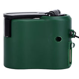 USB Hand Crank Phone Charger 3 to 8h Standby Time LED Light Portable Mobile Phone Emergency Charger for Outdoor Hiking Green