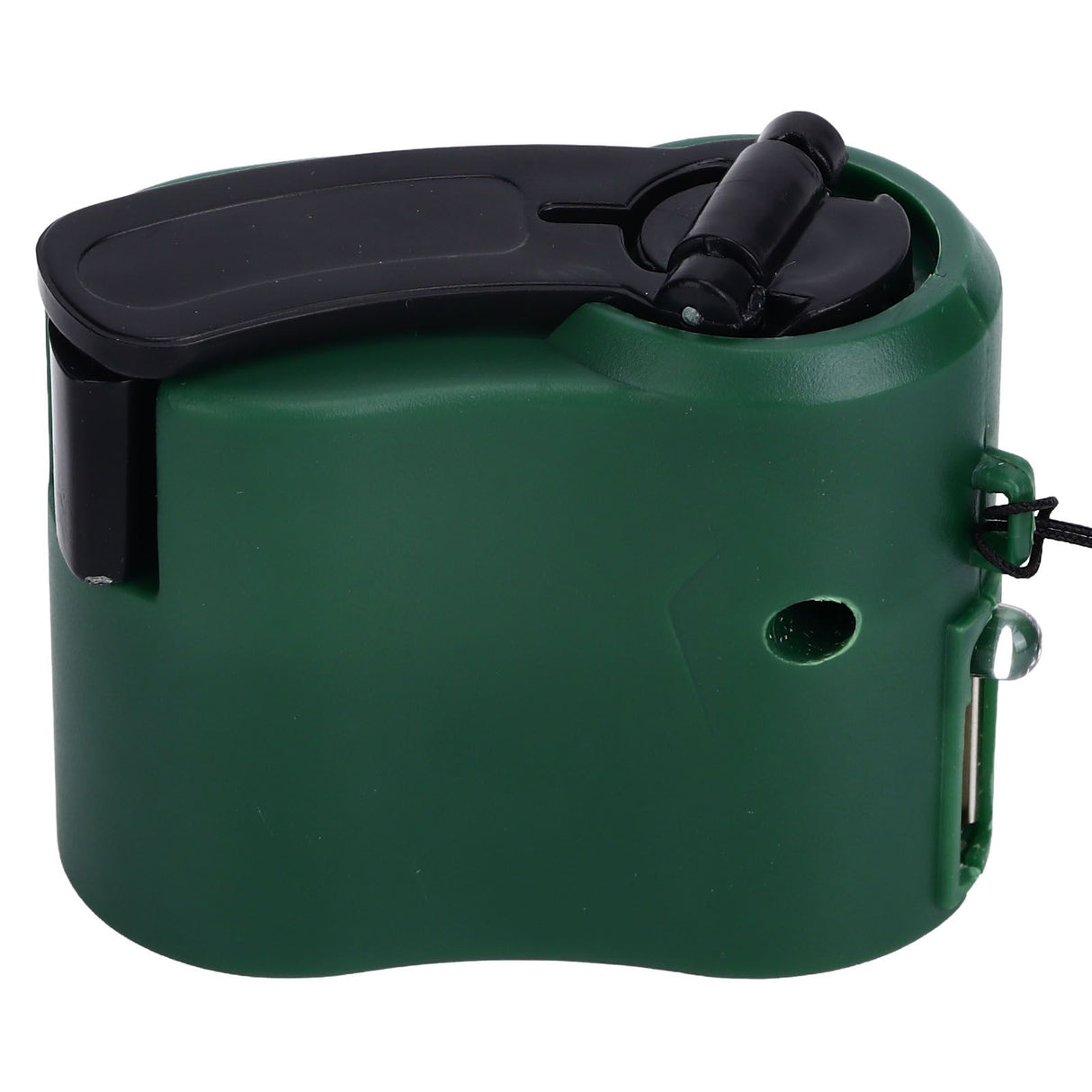 USB Hand Crank Phone Charger 3 to 8h Standby Time LED Light Portable Mobile Phone Emergency Charger for Outdoor Hiking Green