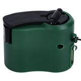 USB Hand Crank Phone Charger 3 to 8h Standby Time LED Light Portable Mobile Phone Emergency Charger for Outdoor Hiking Green