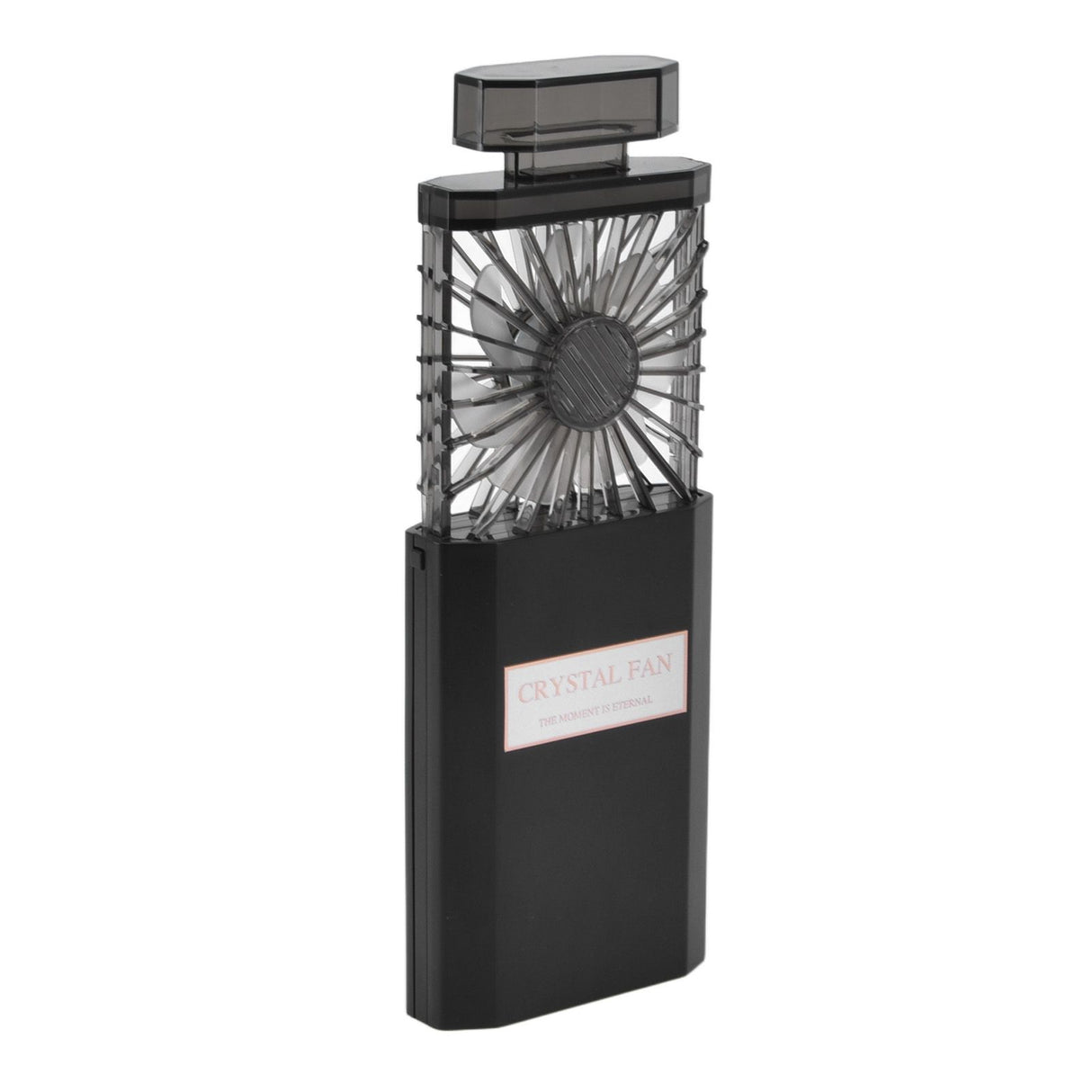 Handheld Fan 3 Speed Ladies Small Fan USB 1200mAh Battery Rechargeable Handheld Portable Pull Out Design Office Fan Black