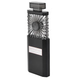 Handheld Fan 3 Speed Ladies Small Fan USB 1200mAh Battery Rechargeable Handheld Portable Pull Out Design Office Fan Black