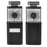 Handheld Fan 3 Speed Ladies Small Fan USB 1200mAh Battery Rechargeable Handheld Portable Pull Out Design Office Fan Black