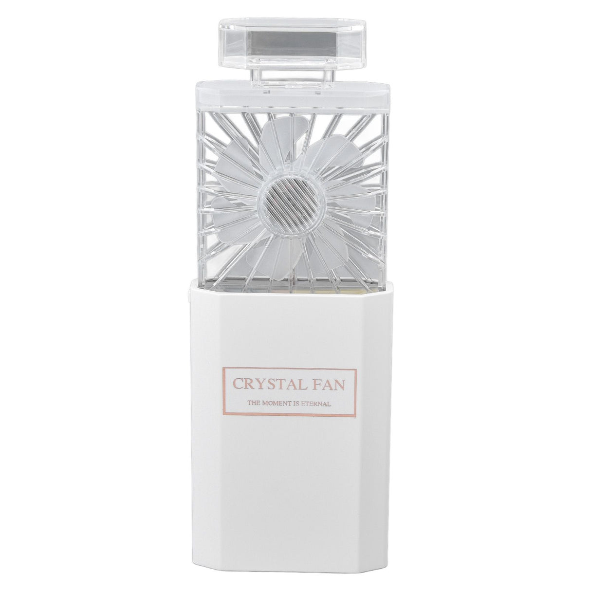 Handheld Fan 3 Speed Ladies Small Fan USB 1200mAh Battery Rechargeable Handheld Portable Pull Out Design Office Fan White
