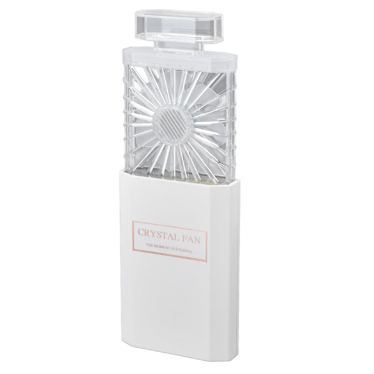 Handheld Fan 3 Speed Ladies Small Fan USB 1200mAh Battery Rechargeable Handheld Portable Pull Out Design Office Fan White
